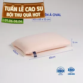 Gối Cao Su Liên Á Oval đàn hồi cao