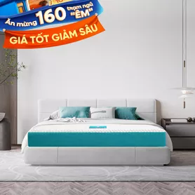 Nệm foam Nhật Bản Aeroflow Fit Plus kháng khuẩn dày 20cm