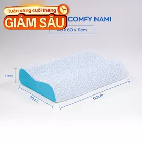 Gối foam Comfy Nami công thái học (BST Ngủ Mát)