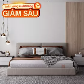 Nệm foam Comfy Lux 2.0 cao cấp kháng virus dày 22cm