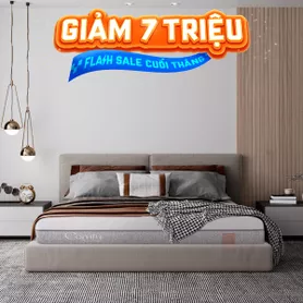 Nệm foam Comfy Lux 2.0 cao cấp kháng khuẩn kép dày 22cm