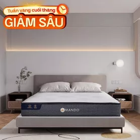 Nệm lò xo Amando Elite Original túi độc lập tiêu chuẩn khách sạn 5 sao dày 23cm