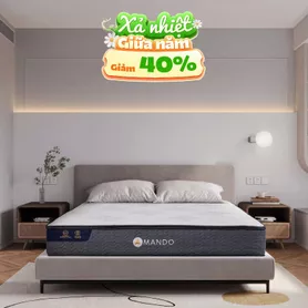 Nệm lò xo Amando Elite Original túi độc lập tiêu chuẩn khách sạn 5 sao dày 23cm