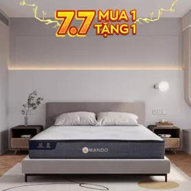 Nệm lò xo Amando Elite Original túi độc lập tiêu chuẩn khách sạn 5 sao dày 23cm