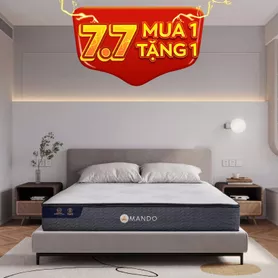 Nệm lò xo Amando Elite Original túi độc lập tiêu chuẩn khách sạn 5 sao dày 23cm