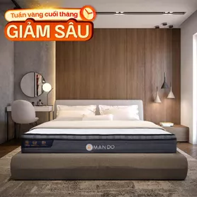 Nệm lò xo túi độc lập Amando Elite Plus giảm tiếng ồn dày 25cm