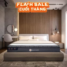Nệm lò xo túi độc lập Amando Elite Plus giảm tiếng ồn dày 25cm