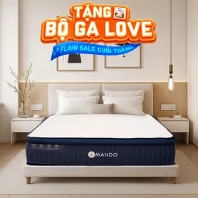 Nệm lò xo Amando Innovation 7 vùng linh hoạt dày 30cm