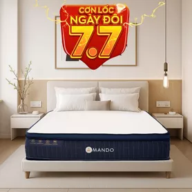 Nệm lò xo Amando Innovation 7 vùng linh hoạt dày 30cm