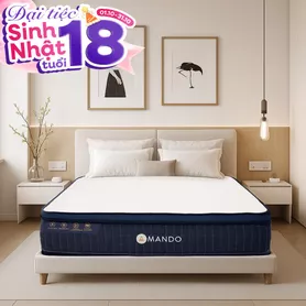 Nệm lò xo Amando Innovation 7 vùng linh hoạt dày 30cm