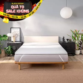 Topper memory foam nâng đỡ êm ái Comfy Noah