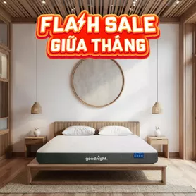 Nệm foam Goodnight Massage 2.0 (Hachi) giảm áp lực dày 15cm