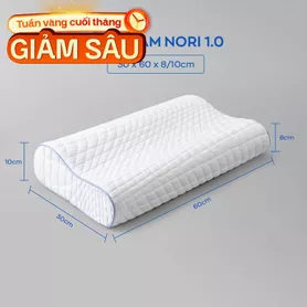 Gối foam Goodnight Nori 1.0 lượn sóng nâng đỡ cổ vai gáy