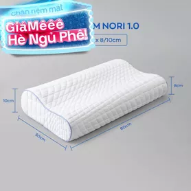 Gối foam Goodnight Nori 1.0 lượn sóng nâng đỡ cổ vai gáy