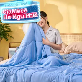 Chăn Amando Ice silk làm mát mỏng nhẹ (BST Ngủ Mát)