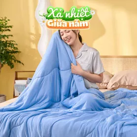 Chăn Amando Ice silk làm mát mỏng nhẹ (BST Ngủ Mát)