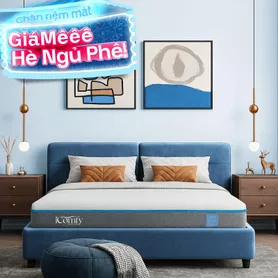 Nệm foam iComfy Coolax massage thoáng mát dày 15cm (BST Ngủ Mát)