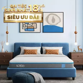 Nệm foam iComfy Coolax massage thoáng mát dày 15cm (BST Ngủ Mát)