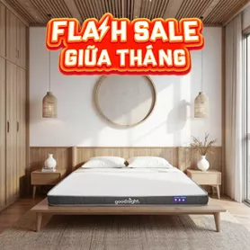 Nệm cao su đa tầng Goodnight Latex Hybrid (Rena) vững chắc, thông thoáng dày 10cm