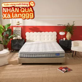 Nệm lò xo Goodnight Sleep Wave giảm tiếng ồn dày 20cm