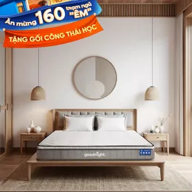 Nệm lò xo Goodnight SleepWave Hybrid (Sleep Wave 4.0) giảm tiếng ồn dày 20cm