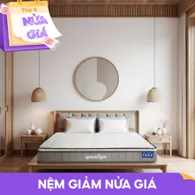 Nệm lò xo Goodnight SleepWave Hybrid (Sleep Wave 4.0) giảm tiếng ồn dày 20cm