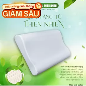 Gối Cao su Dreamland nâng đỡ vai gáy
