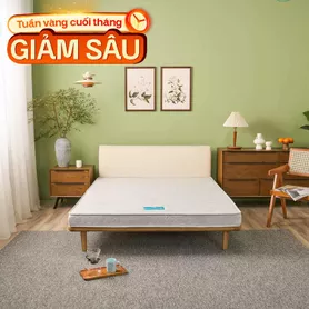Nệm bông ép cao cấp Wonjun Pure Premium nâng đỡ vững chắc dày 12cm gấp 2
