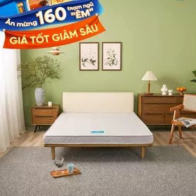 Nệm bông ép cao cấp Wonjun Pure Premium nâng đỡ vững chắc dày 12cm gấp 2