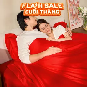 Bộ chăn ga Amando Love ấm áp, sang trọng