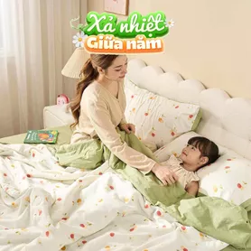 Bộ ga chun vỏ chăn Goodnight Bamboo mềm mại, điều hòa thân nhiệt