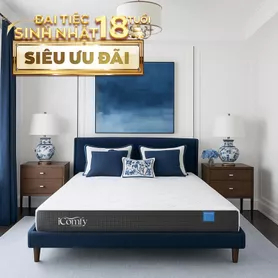 Nệm foam iComfy Coolax Plus nâng cấp làm mát dày 20cm (BST Ngủ Mát)