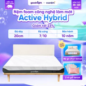 Nệm foam Goodnight Active Hybrid dày 20cm