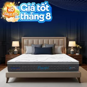 [Mới - Độc quyền] Nệm lò xo túi độc lập 3 vùng Dunlopillo de.Stress Powerful
