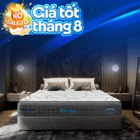 [Mới - Độc quyền] Nệm lò xo song song công nghệ cách ly chuyển động Dunlopillo de.Stress Energy