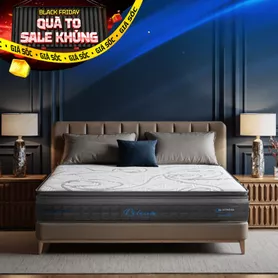 Nệm lò xo Dunlopillo de.Stress Release túi độc lập phân 5 vùng nâng đỡ chuyên sâu