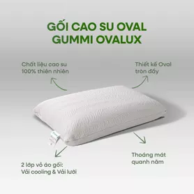 Gối cao su thiên nhiên Gummi Ovalux