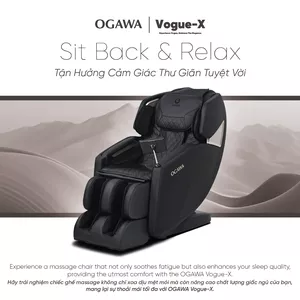 Ghế massage Ogawa Vogue-X giảm đau nhức cơ bắp, giải phóng các điểm căng cơ