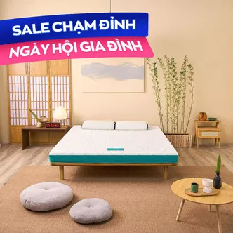 Nệm Nhật Bản Aeroflow Standard nâng đỡ cơ thể dày 12cm