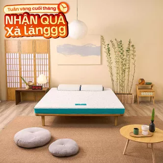 Nệm Nhật Bản Aeroflow Standard nâng đỡ cơ thể dày 12cm