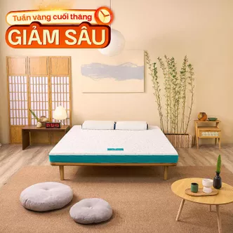 Nệm Nhật Bản Aeroflow Standard nâng đỡ cơ thể dày 12cm