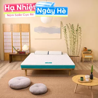 Nệm foam Nhật Bản Aeroflow Standard nâng đỡ cơ thể dày 12cm