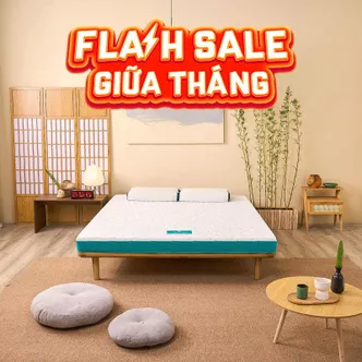 Nệm foam Nhật Bản Aeroflow Standard nâng đỡ cơ thể dày 12cm