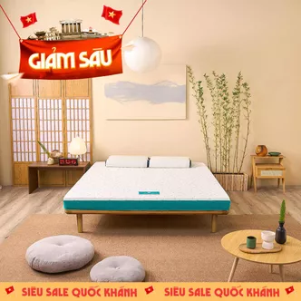 Nệm foam Nhật Bản Aeroflow Standard nâng đỡ cơ thể dày 12cm