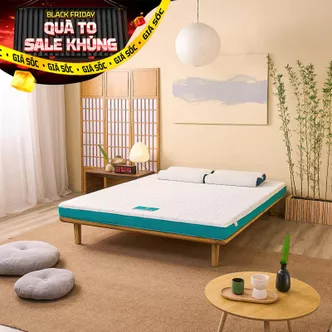 Nệm foam Nhật Bản Aeroflow Standard nâng đỡ cơ thể dày 12cm