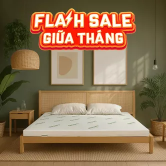 Nệm cao su thiên nhiên Gummi Classic thế hệ mới dày 5/10/15cm