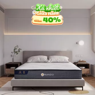 Nệm lò xo Amando Elite Original túi độc lập tiêu chuẩn khách sạn 5 sao dày 23cm