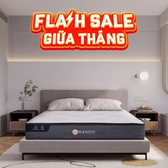 Nệm lò xo Amando Elite Original túi độc lập tiêu chuẩn khách sạn 5 sao dày 23cm