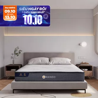 Nệm lò xo Amando Elite Original túi độc lập tiêu chuẩn khách sạn 5 sao dày 23cm