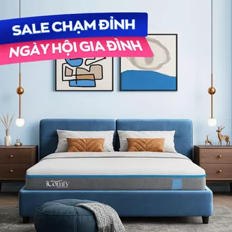 Nệm foam iComfy Coolax massage thoáng mát dày 15cm (BST Ngủ Mát)